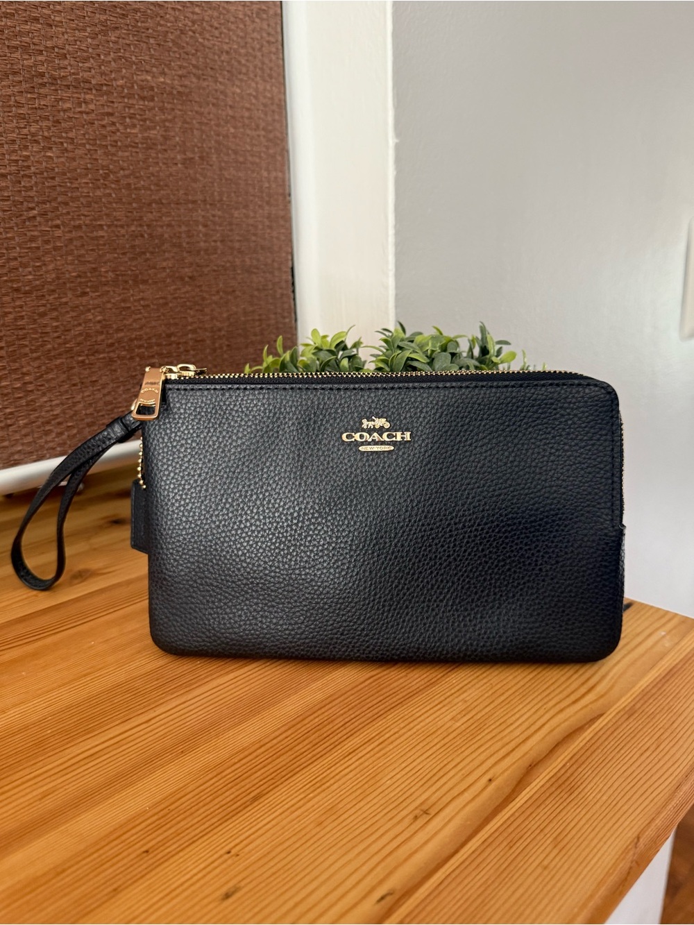 Coach Leather Wristlet